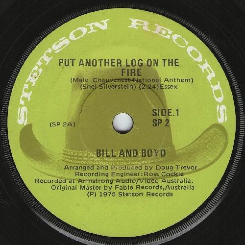 Bill & Boyd Put Another Log On The Fire