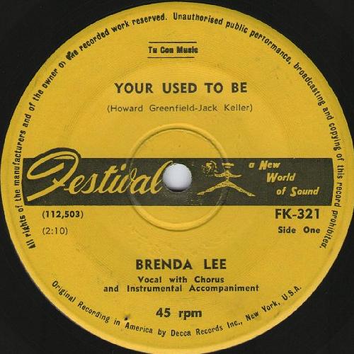 Brenda Lee Your Used To Be