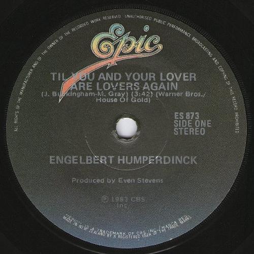 Engelbert Humperdinck Til You And Your Lover Are Lovers Again