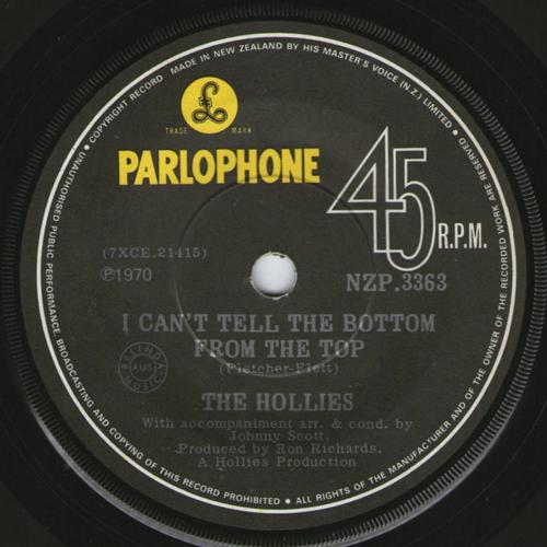 Hollies I Can't Tell The Bottom From The Top